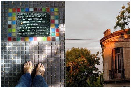 Baldosa en honor a Anibal Gadea