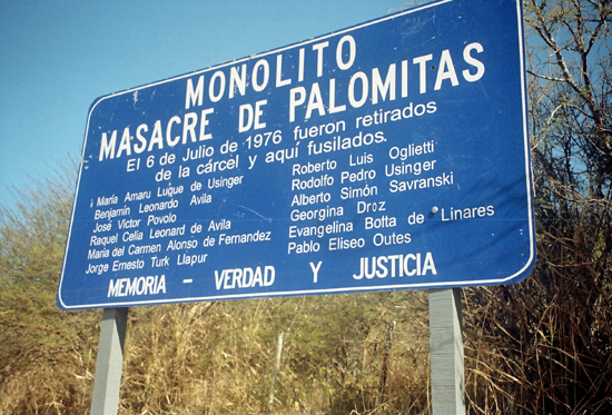 Recordatorio a la masacre de Palomitas