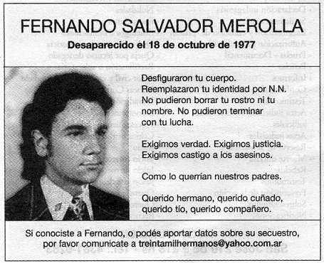 recordatorio de Fernando Merolla