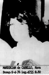 Nora Beatriz Mardikiand de Cabello