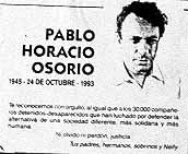 nota sobre la desaparicion de Pablo