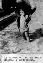con su sobrina