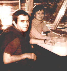 Lucía Tartaglia con su compañero Enrique Sierra
