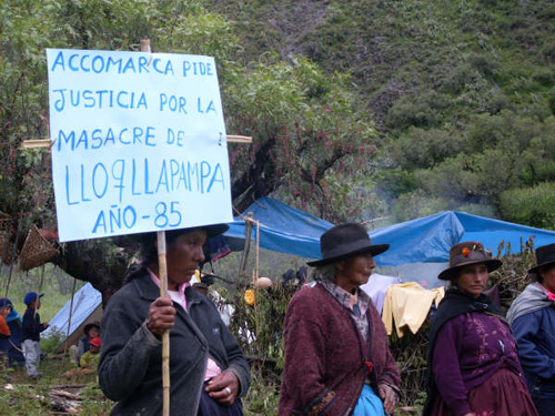 Pedido de Justicia por la Masacre de Accomarca