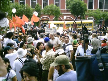 Movilización contra Fujimori - 12 marzo 2009