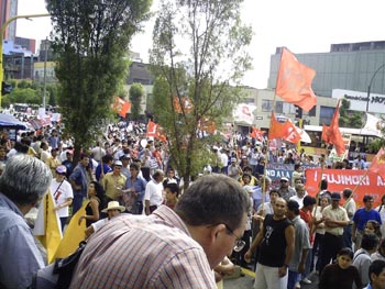 Movilizaci&oacute;n contra Fujimori - 12 marzo 2009