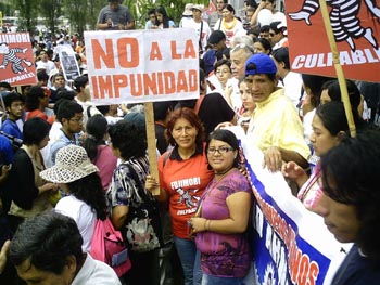 Movilizaci&oacute;n contra Fujimori - 12 marzo 2009